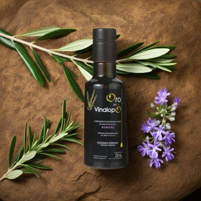 Ekologiczna oliwa z oliwek z rozmarynem Extra Virgin ORO DEL VINALOPÓ 0,25L