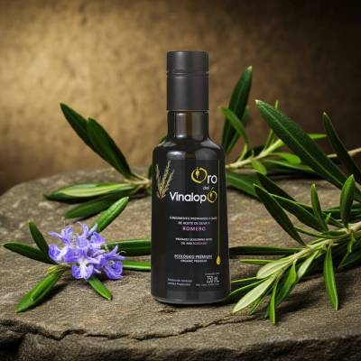 Ekologiczna oliwa z oliwek z rozmarynem Extra Virgin ORO DEL VINALOPÓ 0,25L