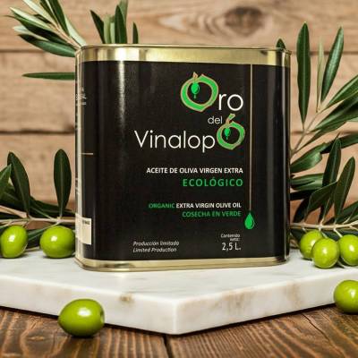 Ekologiczna Oliwa z oliwek Extra Virgin ORO DEL VINALOPÓ verde 2,5L