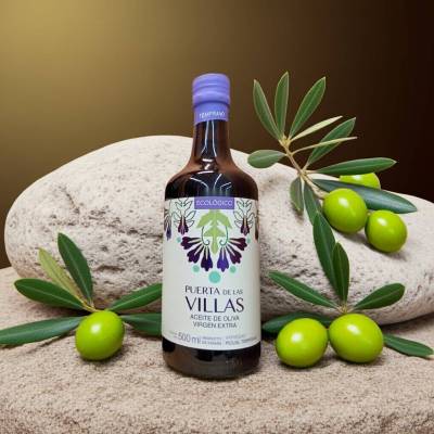 Ekologiczna Oliwa z oliwek Extra Virgin Picual Puerta de las Villas wczesna verde 0,5L