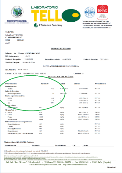 Oliwa z oliwek Extra Virgin Coupage Picual i Arbequina Puerta de las Villas 0,5L
