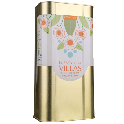 Ekologiczna Oliwa z oliwek Extra Virgin Picual Puerta de las Villas zielona puszka 5L