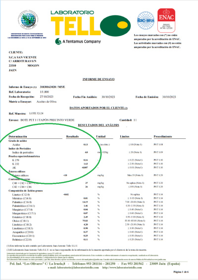 Zielona Oliwa z oliwek Extra Virgin Picual Puerta de las Villas verde 2,5L