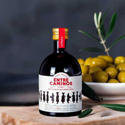 Zielona Ekologiczna Oliwa z oliwek extra virgin Entre Caminos - 100% Hojiblanca