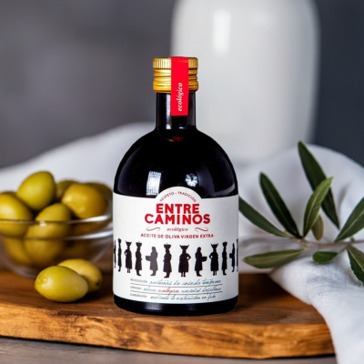 Zielona Ekologiczna Oliwa z oliwek extra virgin Entre Caminos - 100% Hojiblanca