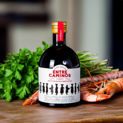 Zielona Ekologiczna Oliwa z oliwek extra virgin Entre Caminos - 100% Hojiblanca