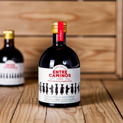 Zielona Ekologiczna Oliwa z oliwek extra virgin Entre Caminos - 100% Hojiblanca