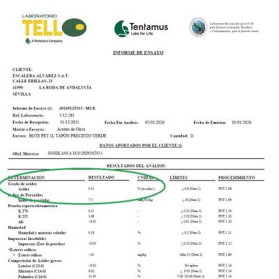 Ekologiczna Oliwa z oliwek extra virgin w puszce 5L - 100% Hojiblanca-wczesny zbiór