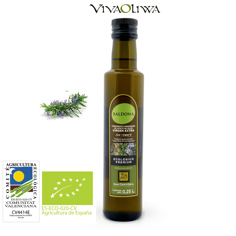Ekologiczna oliwa z oliwek z rozmarynem